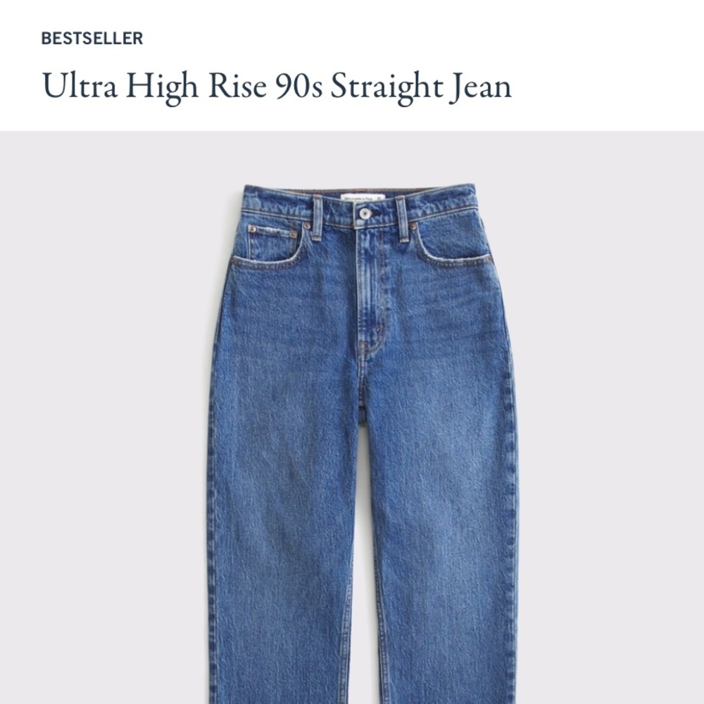 Abercrombie & Fitch Classic Blue Straight Jeans